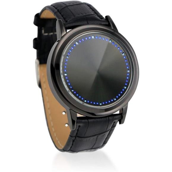 OCT17 Fashion Faux Leather Band Digital Touch Screen LED Wristwatch - Picture 1 of 5